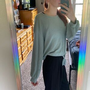 Women’s light blue sweater